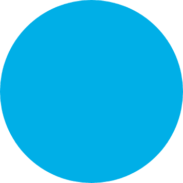 blå cirkel